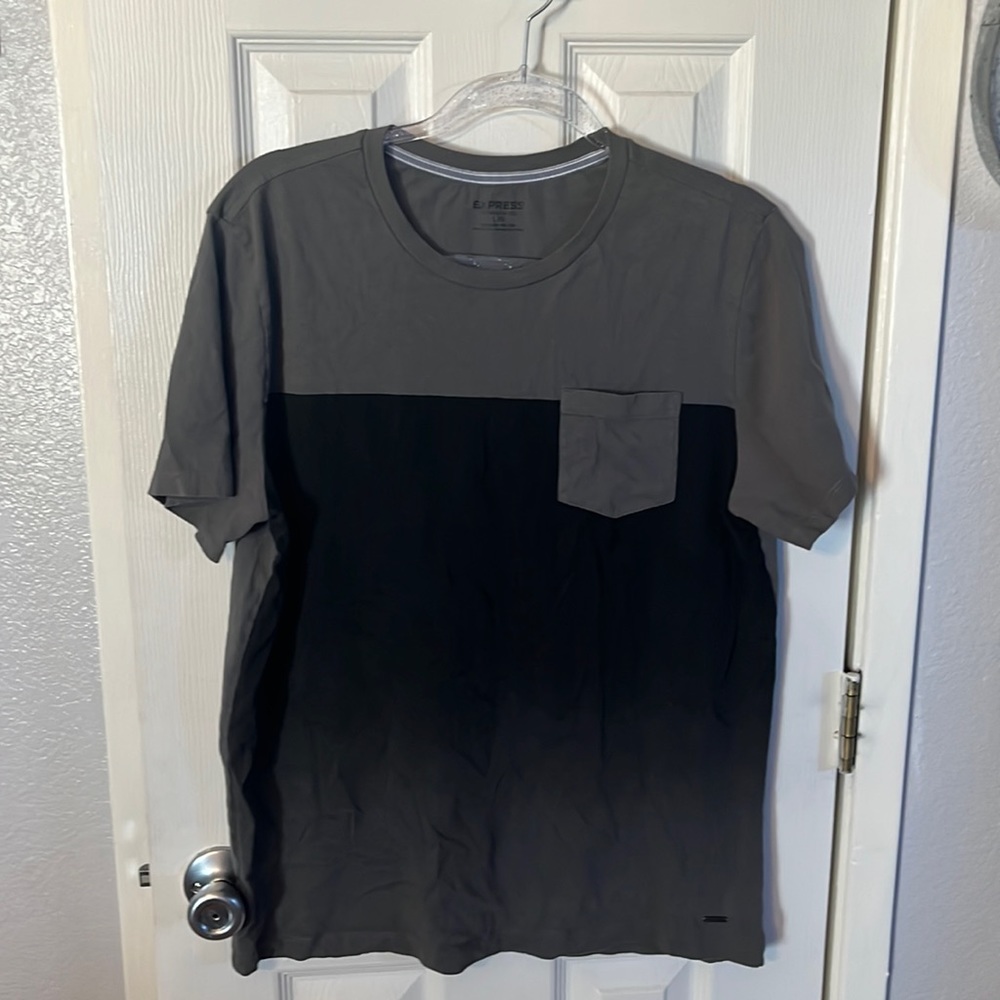 Men’s Express crewneck ombré t-shirt